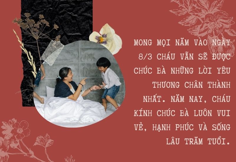 lời chúc 8/3 cho bà ngoại