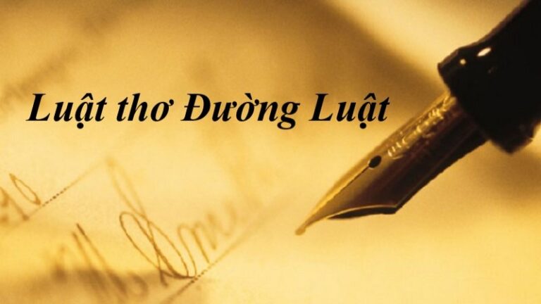 luật thơ đường luật