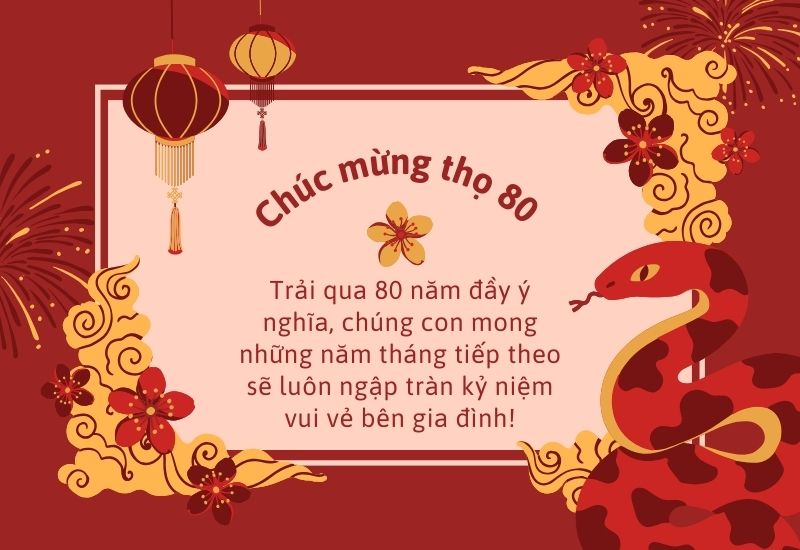 lời chúc mừng thọ 80 tuổi