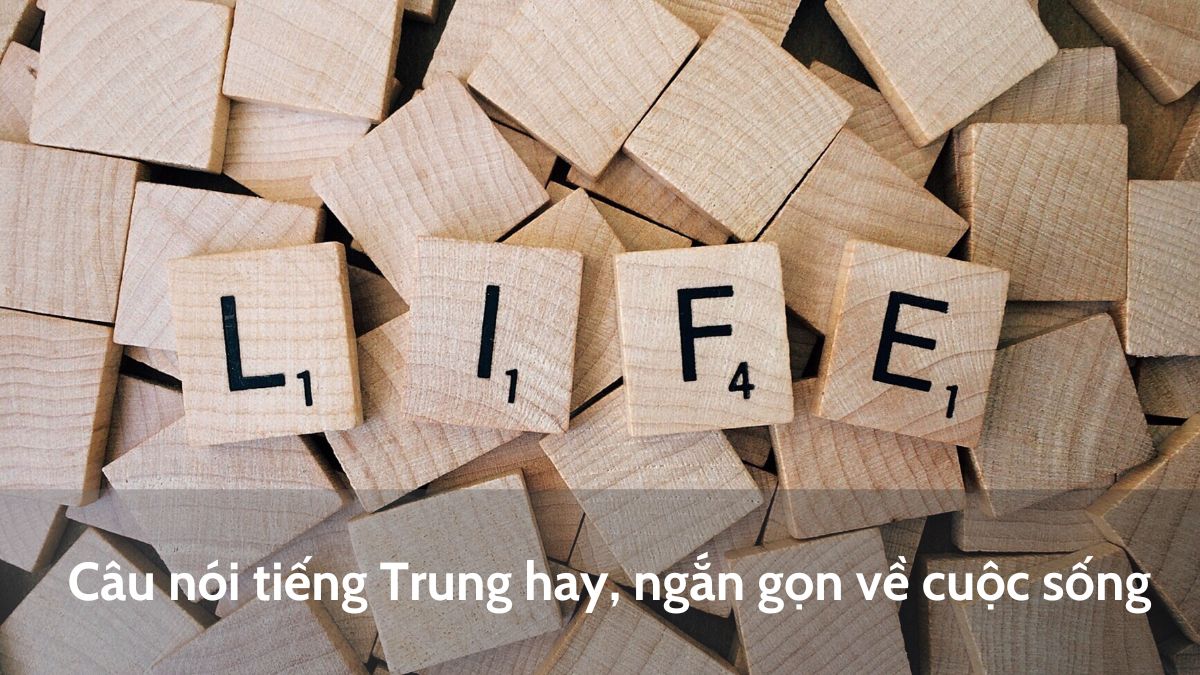 Câu nói tiếng Trung hay ngắn gọn, ý nghĩa về cuộc sống