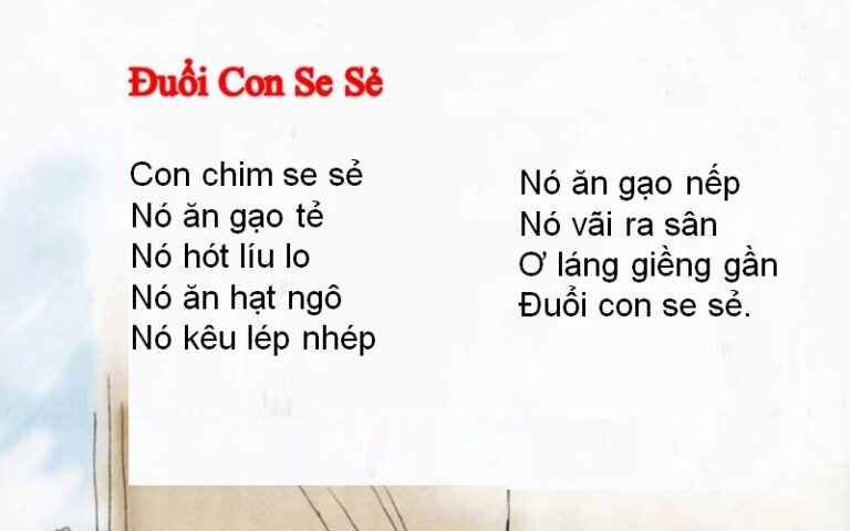 Đuổi con se sẻ