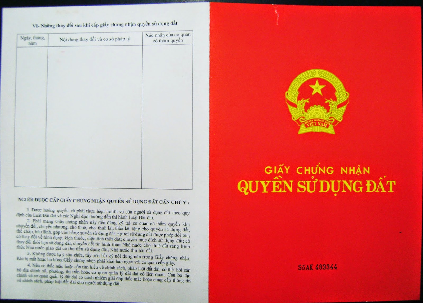 Giấy tờ cần thiết khi mua bán đất (Sổ đỏ, giấy chứng nhận quyền sử dụng đất)