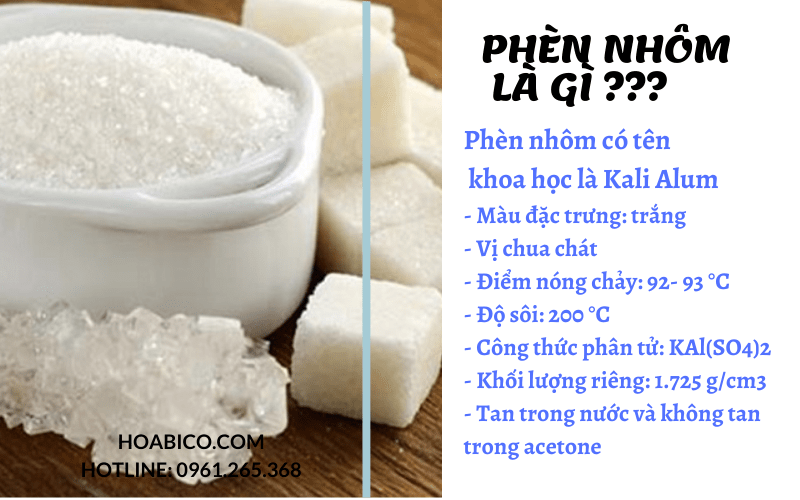 Phân biệt các loại phèn: phèn nhôm, kali sunfat và các loại khác