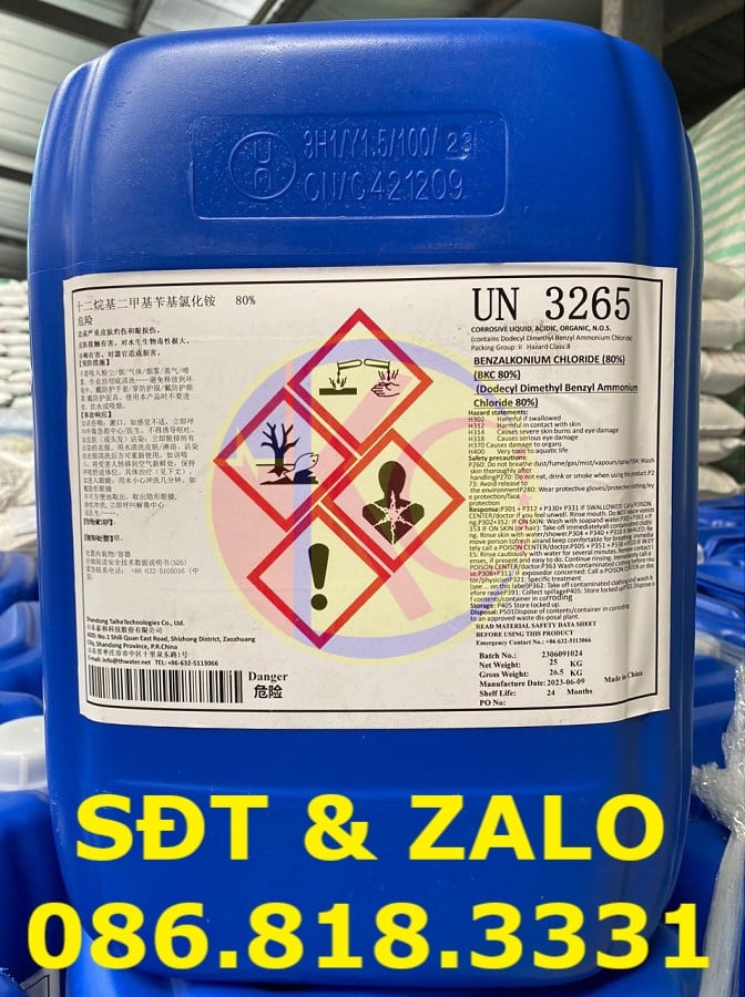 Benzalkonium Chloride: Ứng dụng trong các sản phẩm vệ sinh và khử trùng