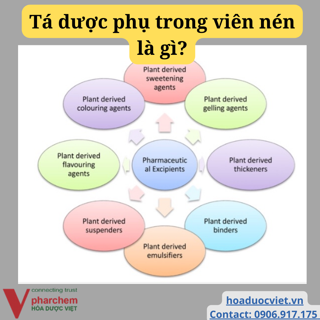 Thành phần của viên nén: hoạt chất và tá dược