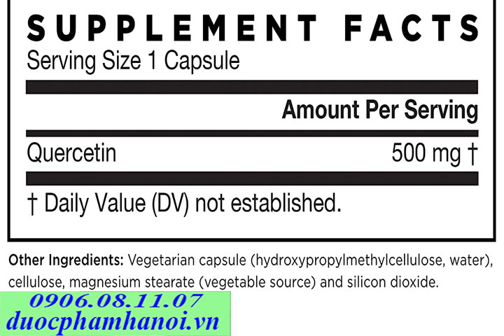 Thành phần hóa học và hoạt chất chính của xạ đen (Quercetin)