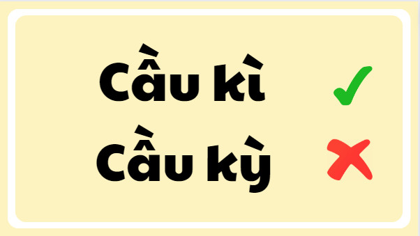 cầu kì hay cầu kỳ