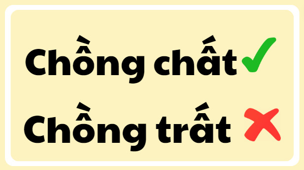 chồng chất hay chồng trất