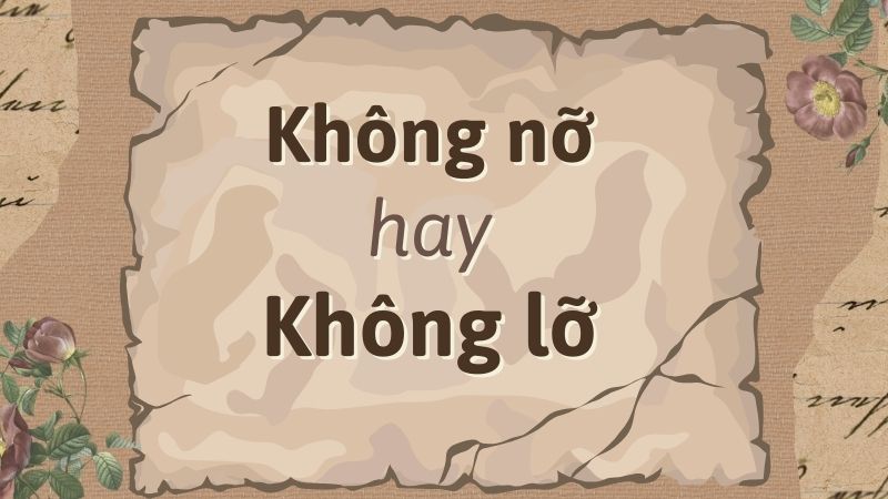 Không nỡ hay không lỡ