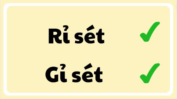 rỉ sét hay gỉ sét