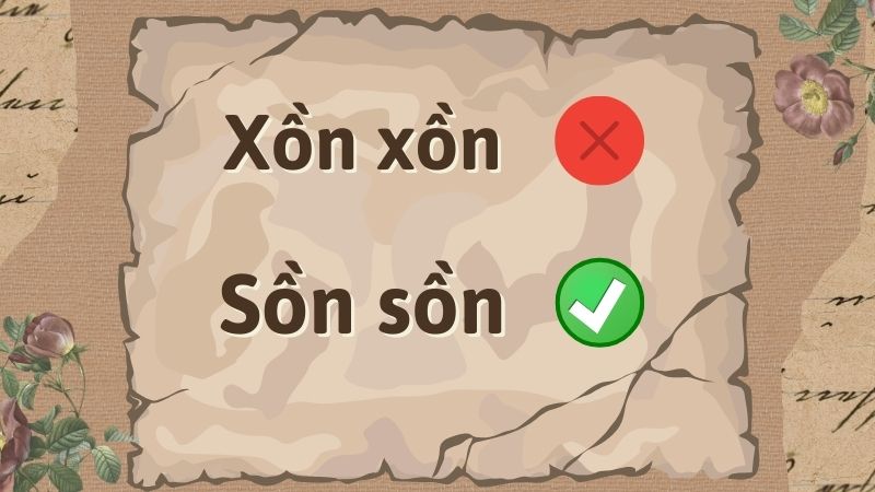 Sồn sồn hay xồn xồn