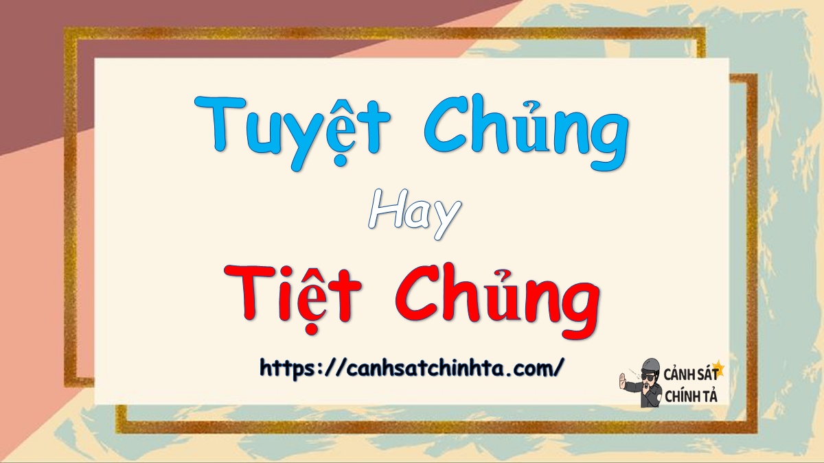 Tuyệt chủng hay Tiệt chủng