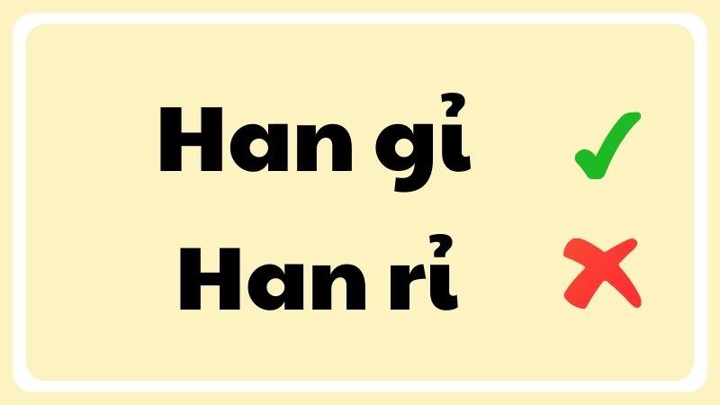 han gỉ hay han rỉ