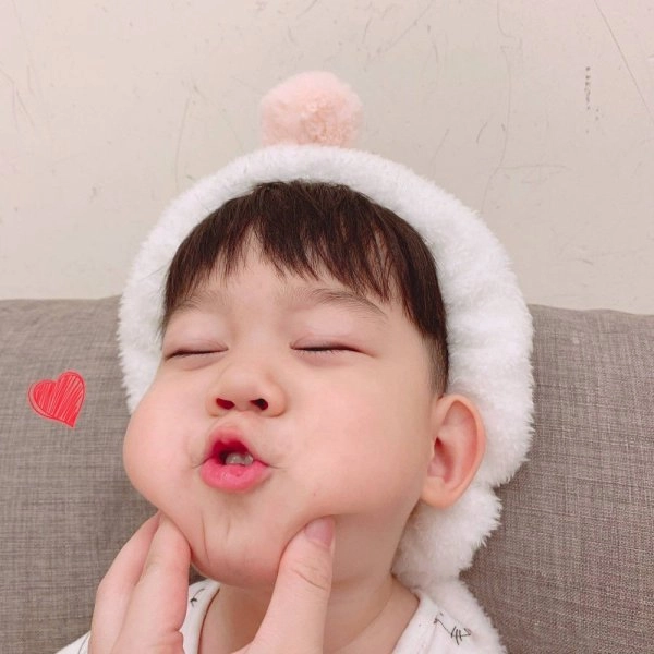 Avatar meme em bé cute hài hước với biểu cảm độc đáo