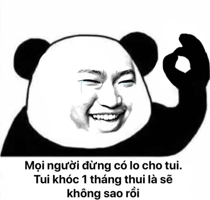 Meme gượng cười thể hiện cảm xúc khó đỡ