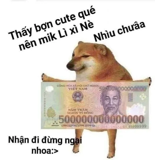 Khi bạn trắng tay, hãy gửi meme không có tiền