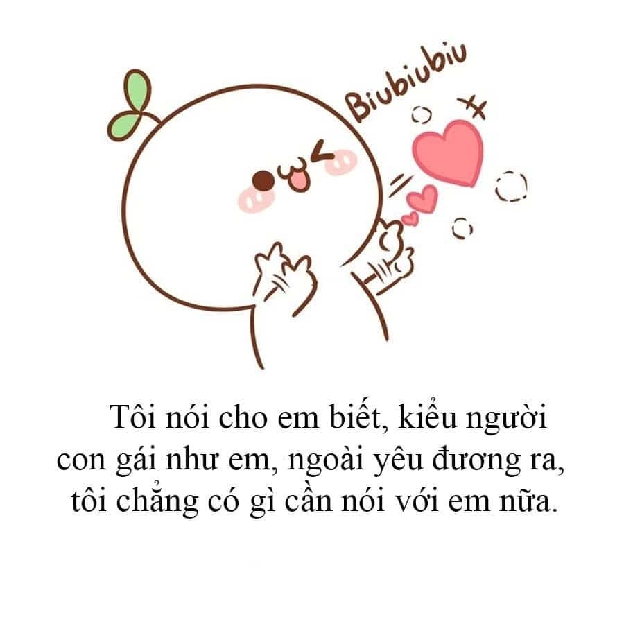 Truyền tải cảm xúc lãng mạn với meme anh yêu em