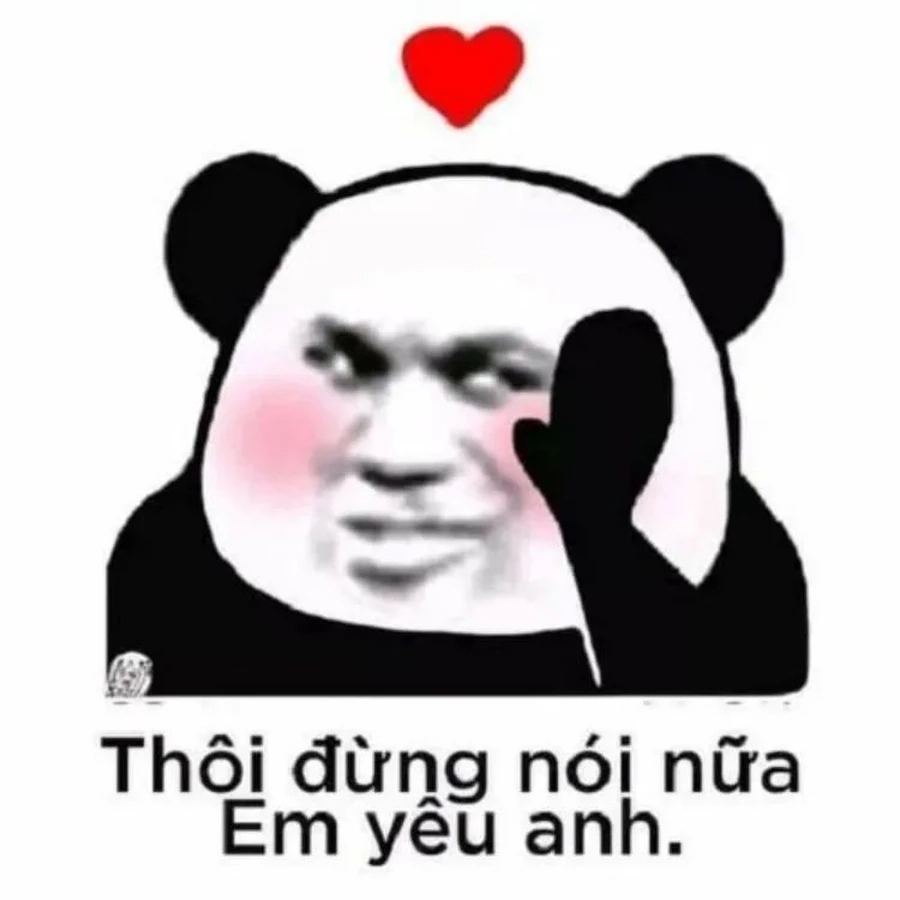 Bắt trọn cảm xúc cùng ảnh meme cute tình yêu