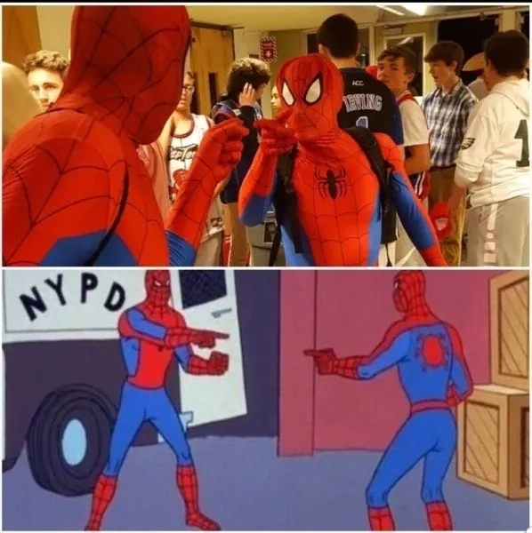 Meme 4 spiderman và những biểu cảm hài hước