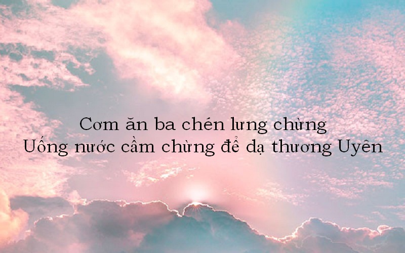 Thả thính tên Uyên