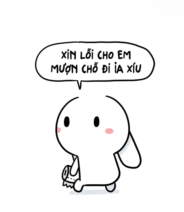 Ảnh thỏ 7 màu meme dễ thương, phù hợp mọi bài đăng