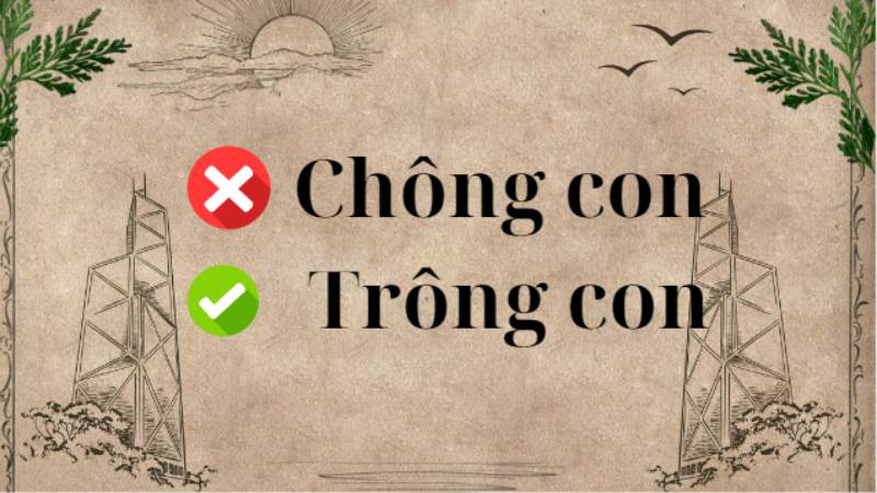 trông con hay chông con