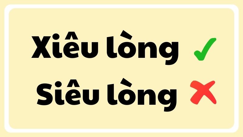 xiêu lòng hay siêu lòng